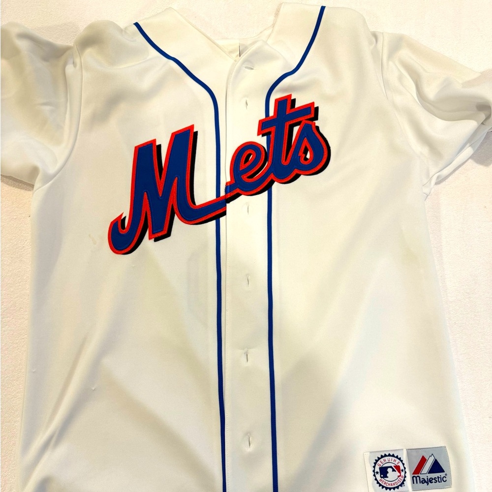 Vintage White Mets Jersey - adult medium